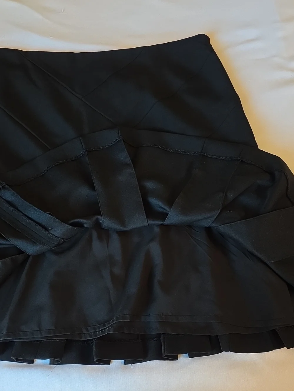 Karl Lagerfeld Black Paneled Mini Skirt